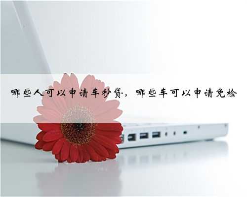 哪些人可以申请车秒贷，哪些车可以申请免检
