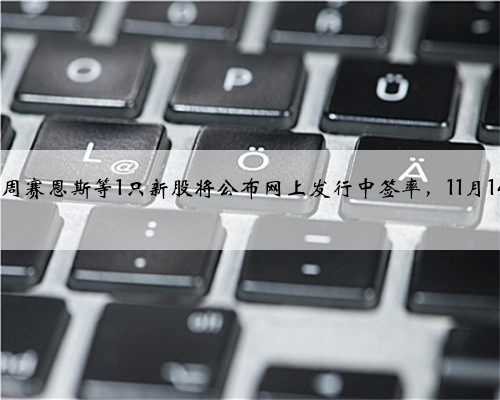打新必看｜下周赛恩斯等1只新股将公布网上发行中签率，11月14日~11月18日