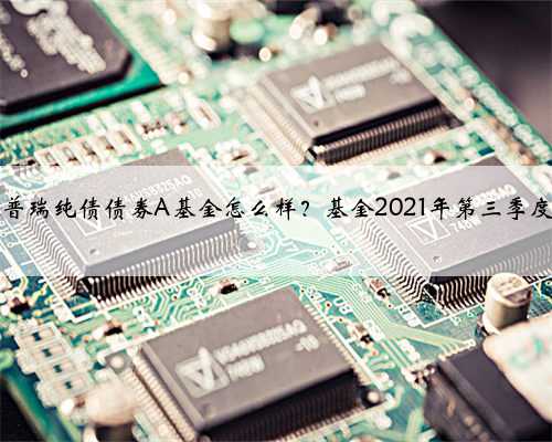 9月6日浦银普瑞纯债债券A基金怎么样？基金2021年第三季度表现如何？
