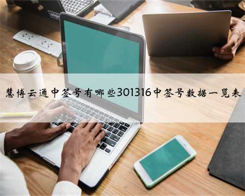 慧博云通中签号有哪些301316中签号数据一览表