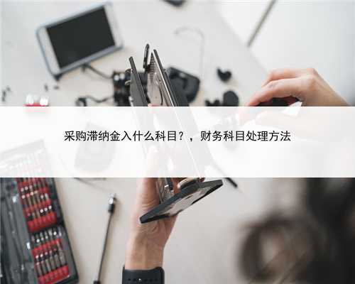 采购滞纳金入什么科目？，财务科目处理方法