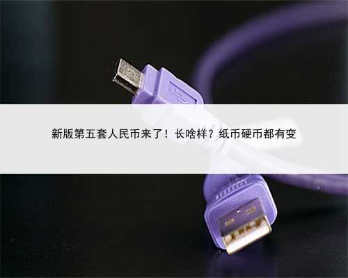新版第五套人民币来了！长啥样？纸币硬币都有变
