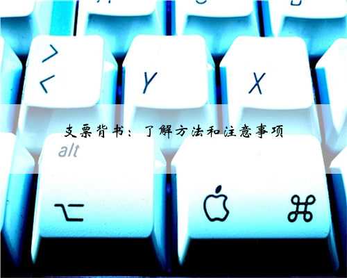 支票背书：了解方法和注意事项