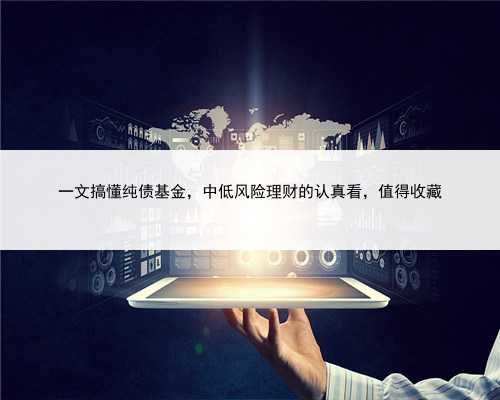 一文搞懂纯债基金，中低风险理财的认真看，值得收藏
