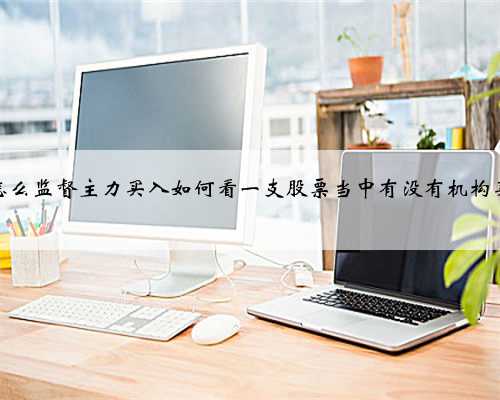股票怎么监督主力买入如何看一支股票当中有没有机构买入呢
