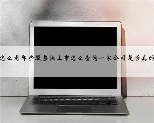 股票怎么看那些股票快上市怎么查询一家公司是否真的上市