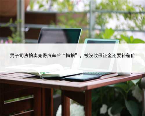 男子司法拍卖竞得汽车后“悔拍”，被没收保证金还要补差价