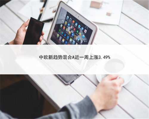 中欧新趋势混合A近一周上涨3.49%